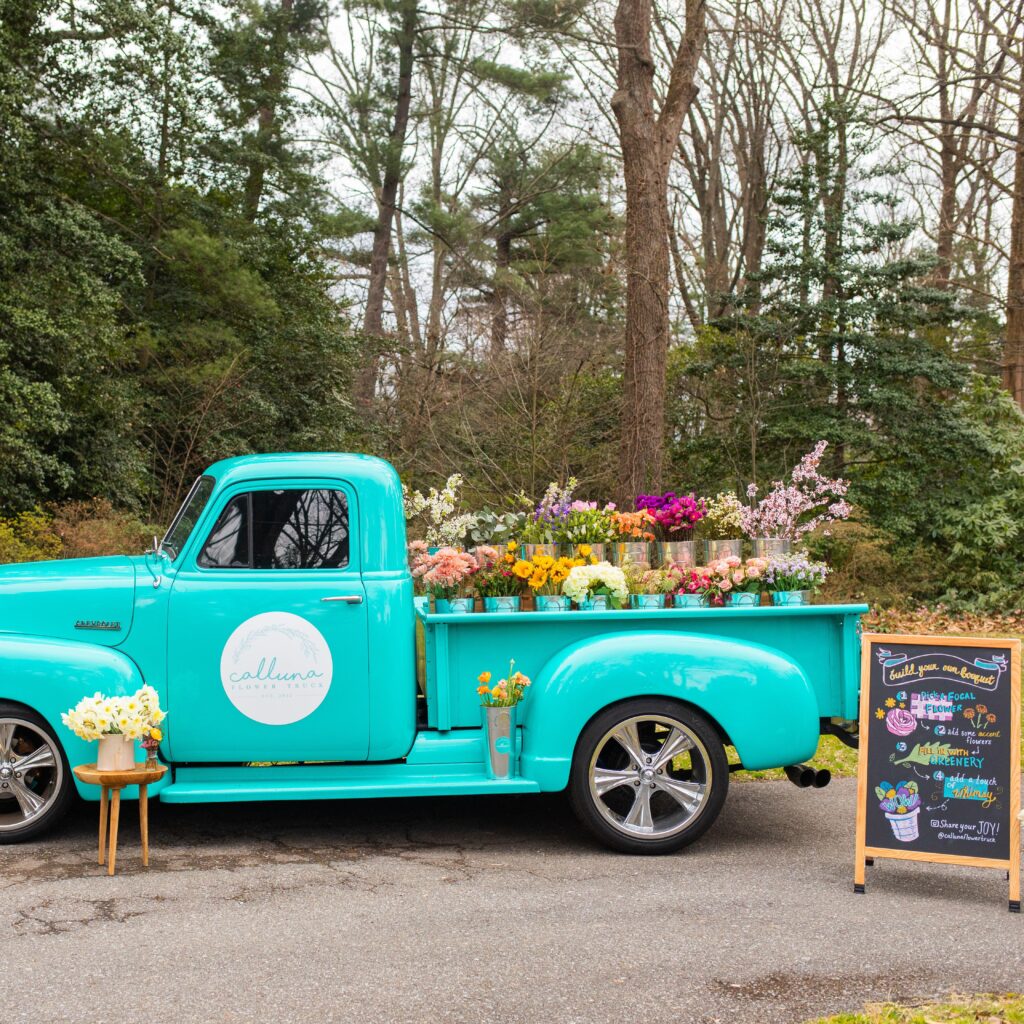 Calluna Flower Truck at the Farm Market Butler's Orchard